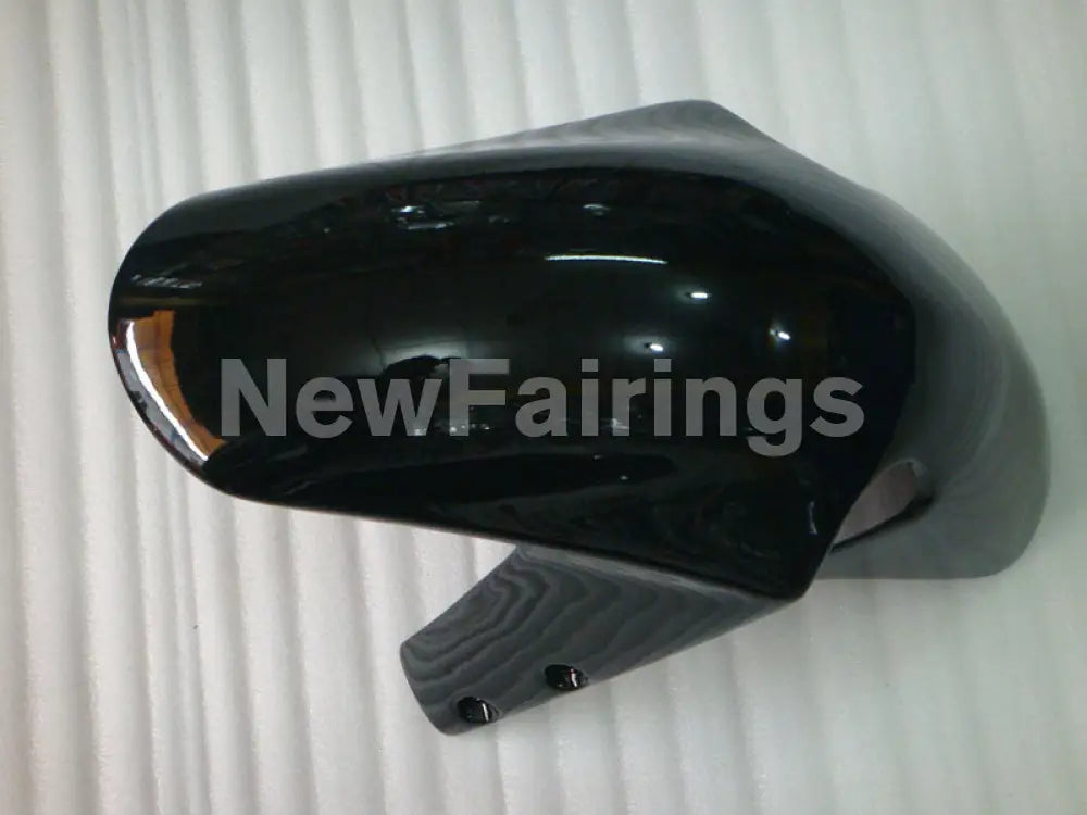 Black with Silver Decals Factory Style - GSX-R600 01-03 Fairing Kit