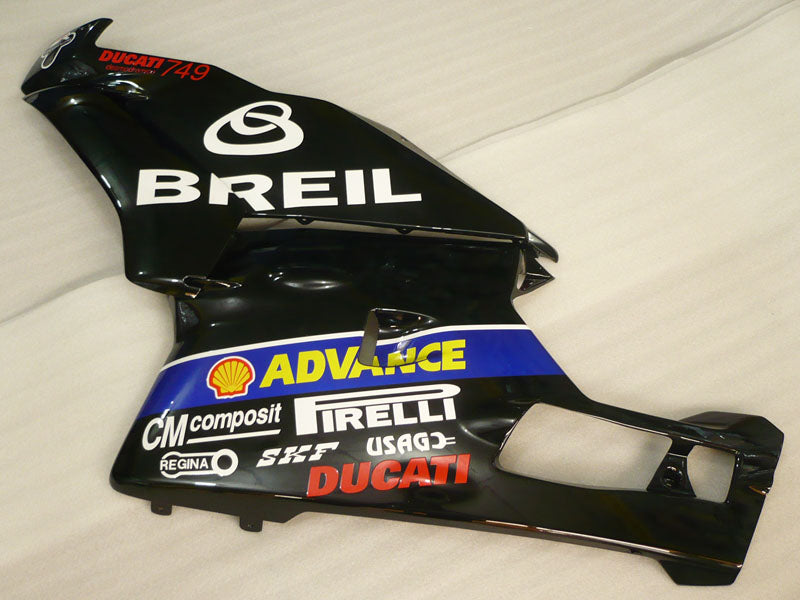 Black and White BREIL - Ducati 749 03-04 Fairing Kit
