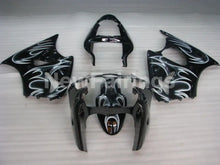 Carica l&#39;immagine nel visualizzatore di Gallery, Black and White Flame NINJA ZX 6R 00 02 Fairing Kit