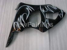 Carica l&#39;immagine nel visualizzatore di Gallery, Black and White Flame NINJA ZX 6R 00 02 Fairing Kit