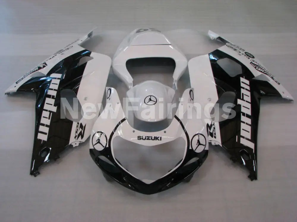 Black and White Jordan - GSX-R600 01-03 Fairing Kit