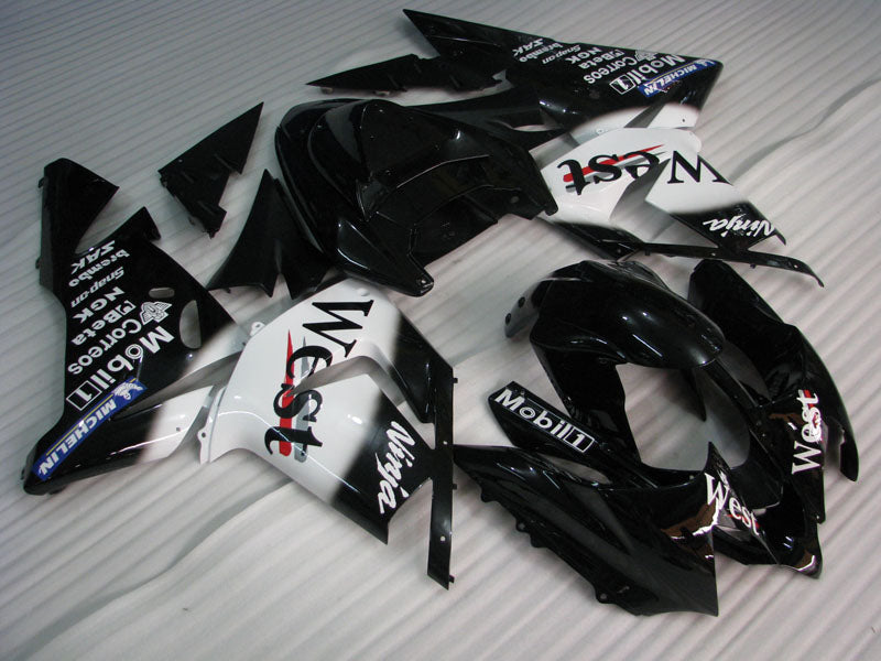 Black and White West - NINJA ZX-10R 04-05 Fairing Kit