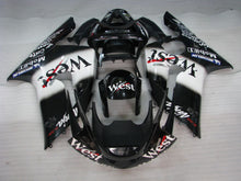 Carica l'immagine nel visualizzatore di Gallery, Black and White West - NINJA ZX-6R 03-04 Fairing Kit
