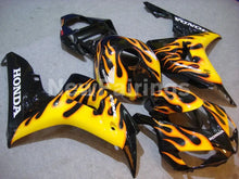Carica l&#39;immagine nel visualizzatore di Gallery, Black Yellow Flame - CBR1000RR 06-07 Fairing Kit - Vehicles