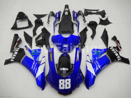 Blue and Black White Monster - YZF-R1 15-19 Fairing Kit Vehicles & Parts > Vehicle Parts & Accessories > Motor Vehicle