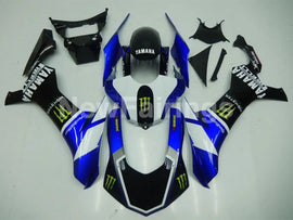 Blue and White Black Monster - YZF-R1 15-19 Fairing Kit Vehicles & Parts > Vehicle Parts & Accessories > Motor Vehicle