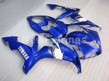 Carica l&#39;immagine nel visualizzatore di Gallery, Blue White Factory Style - YZF-R1 04-06 Fairing Kit