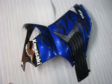 Carica l&#39;immagine nel visualizzatore di Gallery, Blue and Black Flame - NINJA ZX-14R 06-11 Fairing Kit