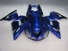 Carica l&#39;immagine nel visualizzatore di Gallery, Blue and Black Flame - NINJA ZX-14R 06-11 Fairing Kit