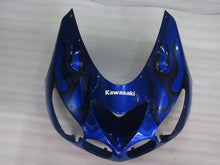 Carica l&#39;immagine nel visualizzatore di Gallery, Blue and Black Flame - NINJA ZX-14R 06-11 Fairing Kit