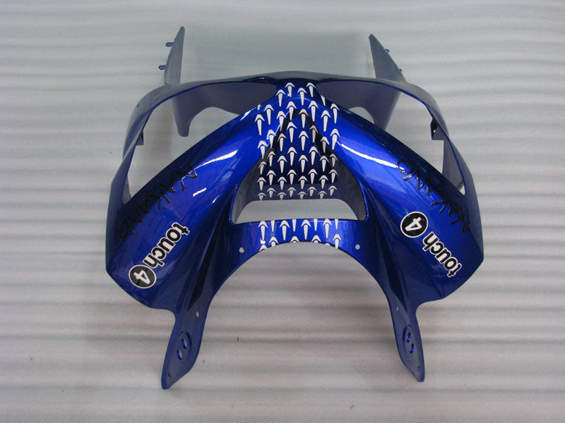Blue and Black FUCHS - NINJA ZX-6R 03-04 Fairing Kit