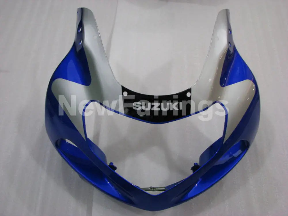 Blue and Silver Black Factory Style - GSX-R600 01-03 Fairing Kit