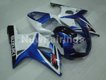 Carica l'immagine nel visualizzatore di Gallery, Blue and White Black Factory Style - GSX-R600 01-03 Fairing Kit