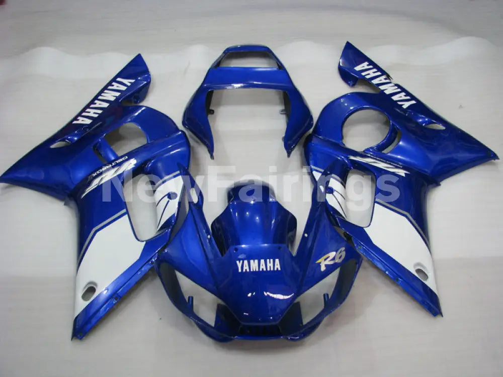 Blue White Factory Style - YZF-R6 98-02 Fairing Kit