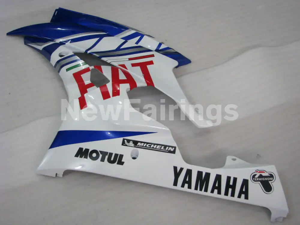 Blue and White FIAT - YZF-R6 06-07 Fairing Kit Vehicles & Parts > Vehicle Parts & Accessories > Motor Vehicle Parts >