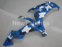 Carica l&#39;immagine nel visualizzatore di Gallery, Blue White Factory Style - YZF-R1 04-06 Fairing Kit