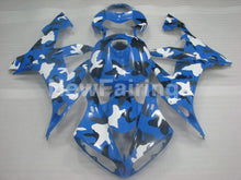 Carica l&#39;immagine nel visualizzatore di Gallery, Blue White Factory Style - YZF-R1 04-06 Fairing Kit