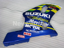 Carica l&#39;immagine nel visualizzatore di Gallery, Blue and Yellow Movistar - GSX-R600 01-03 Fairing Kit -