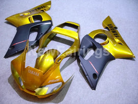Gold and Matte Black Factory Style - YZF-R6 98-02 Fairing Kit Vehicles & Parts > Vehicle Parts & Accessories > Motor