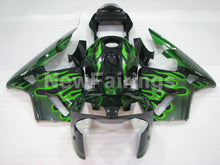 Carica l&#39;immagine nel visualizzatore di Gallery, Green and Black Flame - CBR600RR 03-04 Fairing Kit -