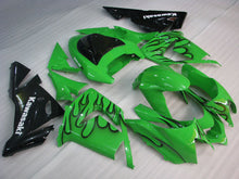 Carica immagine nel visualizzatore della galleria, Green and Black Flame - NINJA ZX-10R 04-05 Fairing Kit