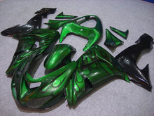 Carica immagine nel visualizzatore della galleria, Green and Black Flame - NINJA ZX-10R 06-07 Fairing Kit