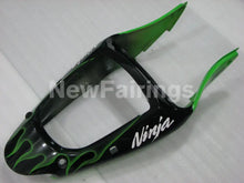Carica l&#39;immagine nel visualizzatore di Gallery, Green and Black Flame NINJA ZX 6R 00 02 Fairing Kit