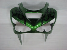 Carica l'immagine nel visualizzatore di Gallery, Green and Black Flame - NINJA ZX-6R 03-04 Fairing Kit