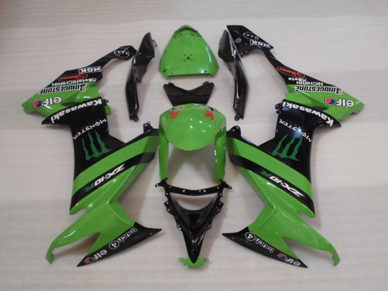 Green and Black Monster - NINJA ZX-10R 08-10 Fairing Kit