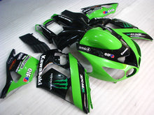 Carica l&#39;immagine nel visualizzatore di Gallery, Green and Black Monster - NINJA ZX-14R 06-11 Fairing Kit