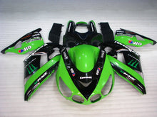 Carica l&#39;immagine nel visualizzatore di Gallery, Green and Black Monster - NINJA ZX-14R 06-11 Fairing Kit