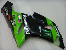 Carica l'immagine nel visualizzatore di Gallery, Green and Black Monster - NINJA ZX-6R 05-06 Fairing Kit
