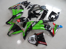 Carica immagine nel visualizzatore della galleria, Green and Black Red Motocard - NINJA ZX-10R 11-15 Fairing Kit