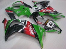 Carica immagine nel visualizzatore della galleria, Green and Red Black Motocard - NINJA ZX-10R 11-15 Fairing Kit
