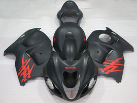 Nero opaco con decalcomanie rosse Stile Factory - Kit carenatura GSX1300R Hayabusa 99-07
