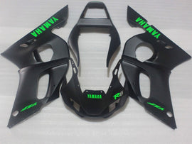 Nero opaco con decalcomanie verdi stile originale - Kit carenatura YZF-R6 98-02