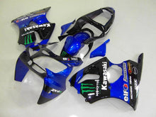 Carica l&#39;immagine nel visualizzatore di Gallery, Blue and Black Monster - NINJA ZX-6R 00-02 Fairing Kit