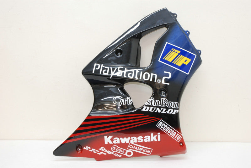 Black and Red Play Station - NINJA ZX-6R 00-02 Fairing Kit