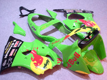 Carica l&#39;immagine nel visualizzatore di Gallery, Green and Black Red Bull - NINJA ZX-6R 00-02 Fairing Kit