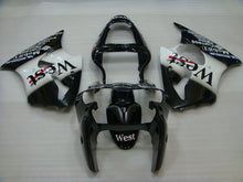 Carica l&#39;immagine nel visualizzatore di Gallery, Black and White West - NINJA ZX-6R 00-02 Fairing Kit
