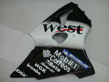Carica l&#39;immagine nel visualizzatore di Gallery, Black and White West - NINJA ZX-6R 00-02 Fairing Kit