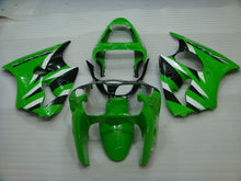 Carica l&#39;immagine nel visualizzatore di Gallery, Green and Black Factory Style - NINJA ZX-6R 00-02 Fairing Kit