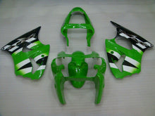 Carica l&#39;immagine nel visualizzatore di Gallery, Black Green Factory Style - NINJA ZX-6R 00-02 Fairing Kit