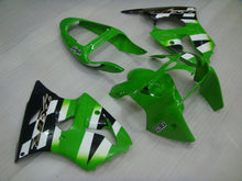 Carica l&#39;immagine nel visualizzatore di Gallery, Black Green Factory Style - NINJA ZX-6R 00-02 Fairing Kit