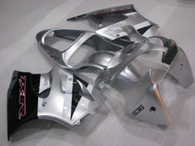 Carica l&#39;immagine nel visualizzatore di Gallery, Silver and Black Factory Style - NINJA ZX-6R 00-02 Fairing Kit