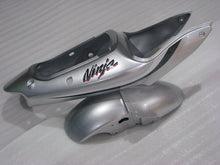 Carica l&#39;immagine nel visualizzatore di Gallery, Silver and Black Factory Style - NINJA ZX-6R 00-02 Fairing Kit