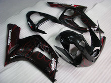 Carica l&#39;immagine nel visualizzatore di Gallery, Black and Red Flame - NINJA ZX-6R 03-04 Fairing Kit