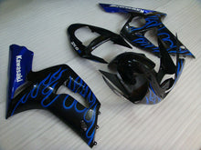 Carica l&#39;immagine nel visualizzatore di Gallery, Black and Blue Flame - NINJA ZX-6R 03-04 Fairing Kit