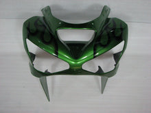 Carica l&#39;immagine nel visualizzatore di Gallery, Green and Black Flame - NINJA ZX-6R 03-04 Fairing Kit