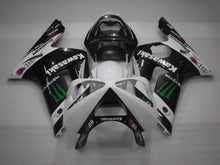 Carica l&#39;immagine nel visualizzatore di Gallery, White and Black Monster - NINJA ZX-6R 03-04 Fairing Kit